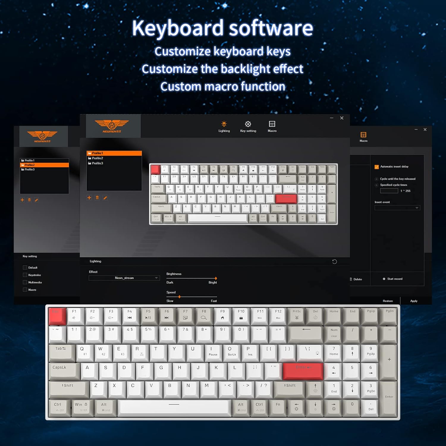 Thumbnail 4 de Newmen GM1000 wireless mechanical keyboard