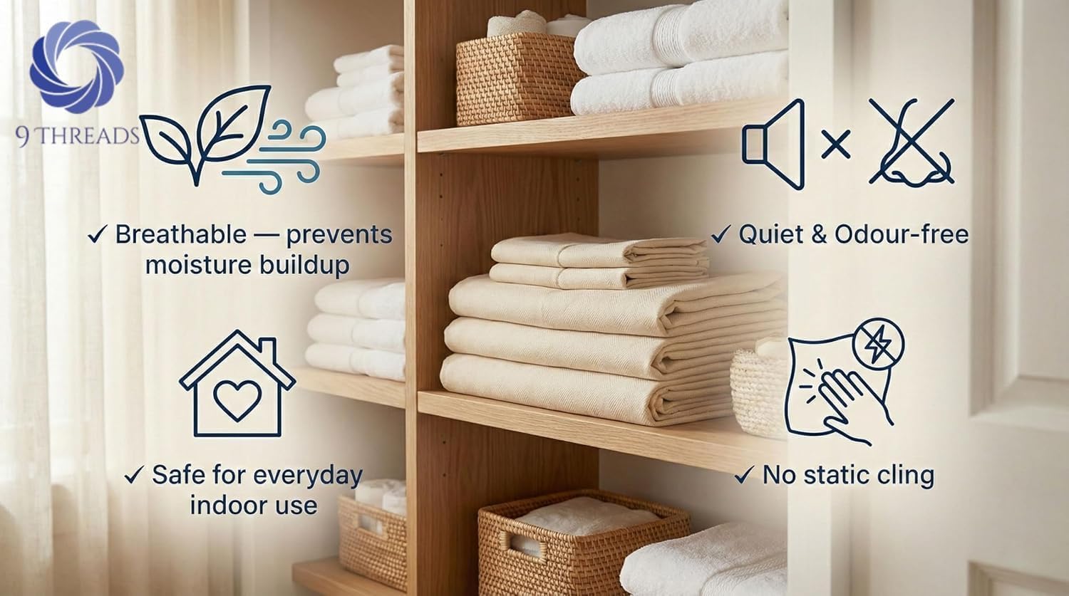 Thumbnail 2 de 9Threads Cotton Dust Sheets for Stairs: Washable, Reusable Protection for Decorating and Renovation