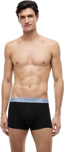 Thumbnail 5 de Tommy Hilfiger Calzoncillos bóxer Pack de 3 Hombre Trunks de algodón elástico, Negro (Argean Sea/Crmel/Utility Sage), M