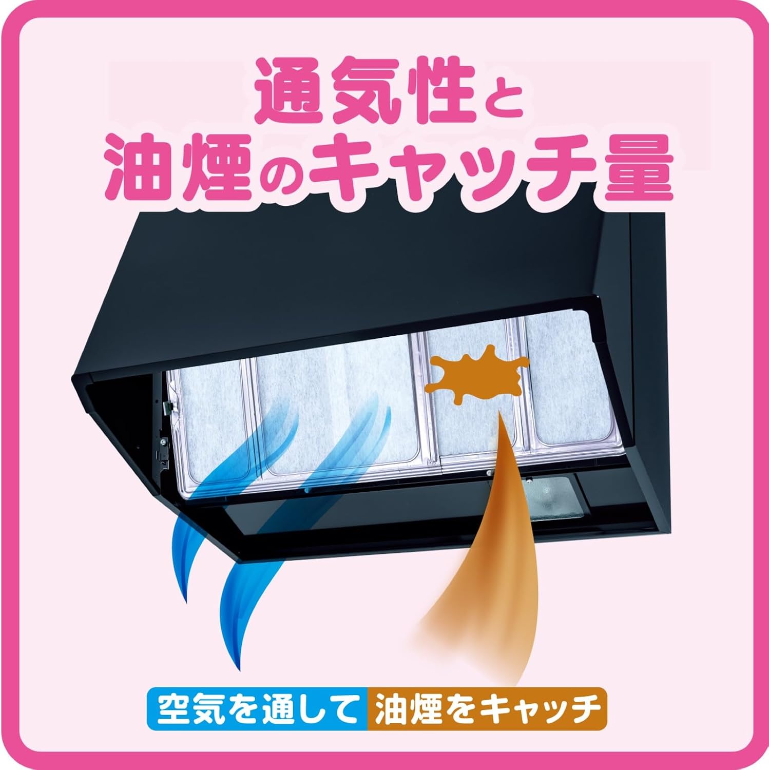 Detalle 2 de 東洋アルミ S2723 レンジフードフィルター 幅伸縮式・磁石取付・2枚入り