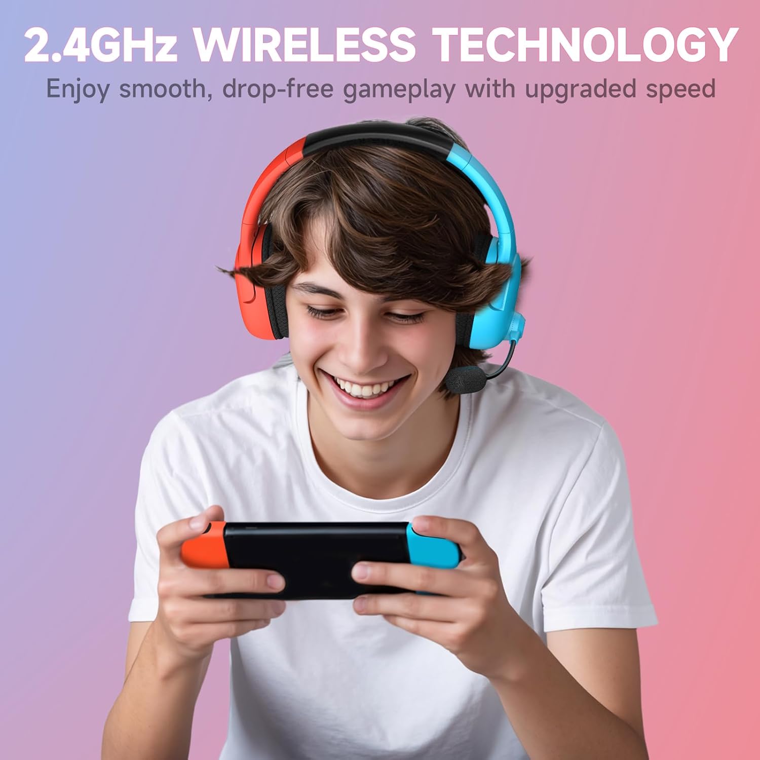 Detalle 2 de Rumoon Wireless Gaming Headset for Nintendo Switch