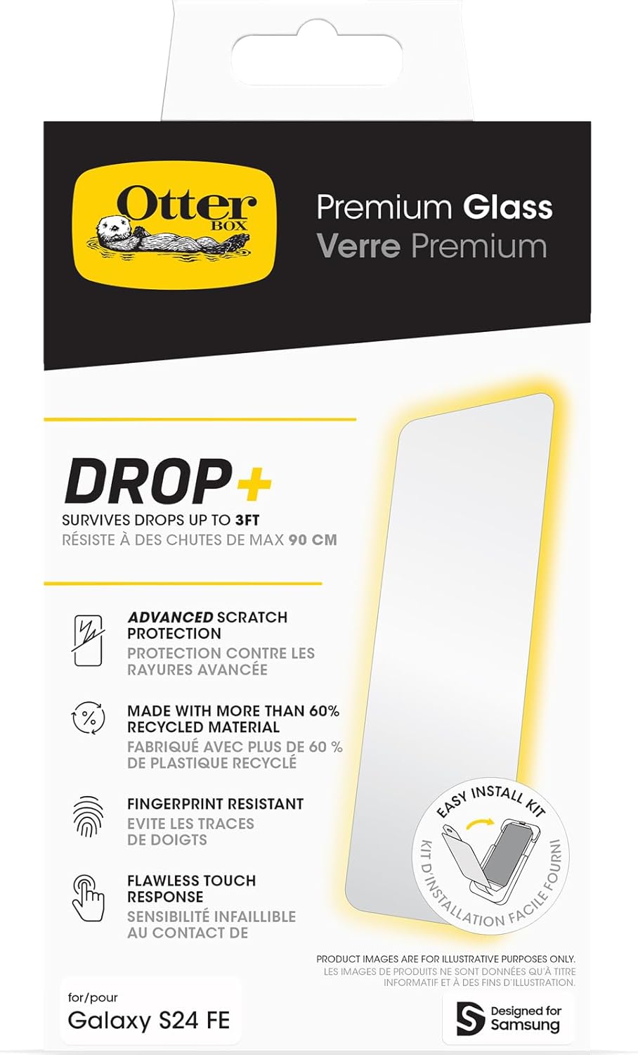 Thumbnail 6 de OtterBox Protecteur d'écran Premium Glass S23 FE