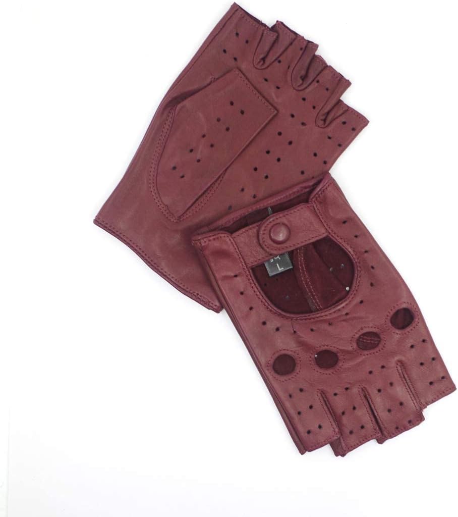 Thumbnail 4 de Harssidanzar GL012 Lambskin Fingerless Gloves