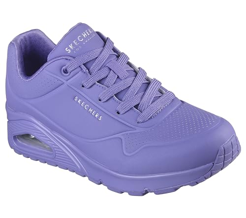 Detalle de Skechers Damen Uno Stand On Air Trainers Lilac Durabuck/Mesh – 39,5 EU