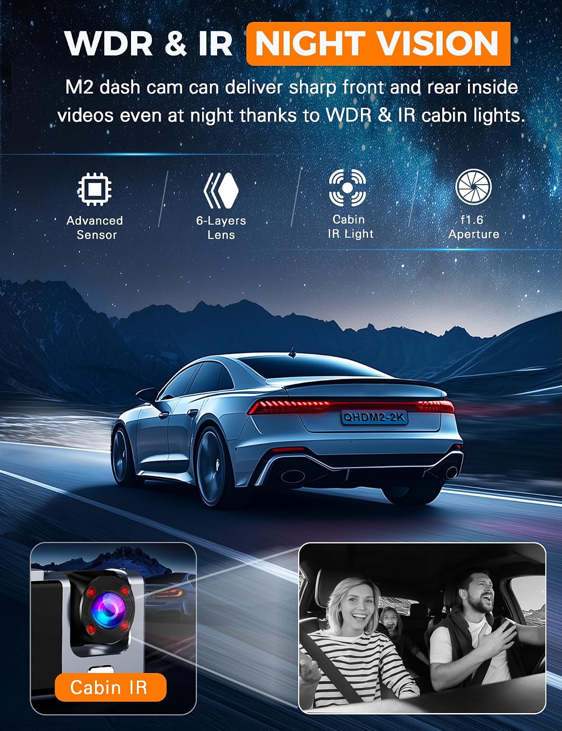 Thumbnail 6 de Dash Cam with 2.5K Front Recording