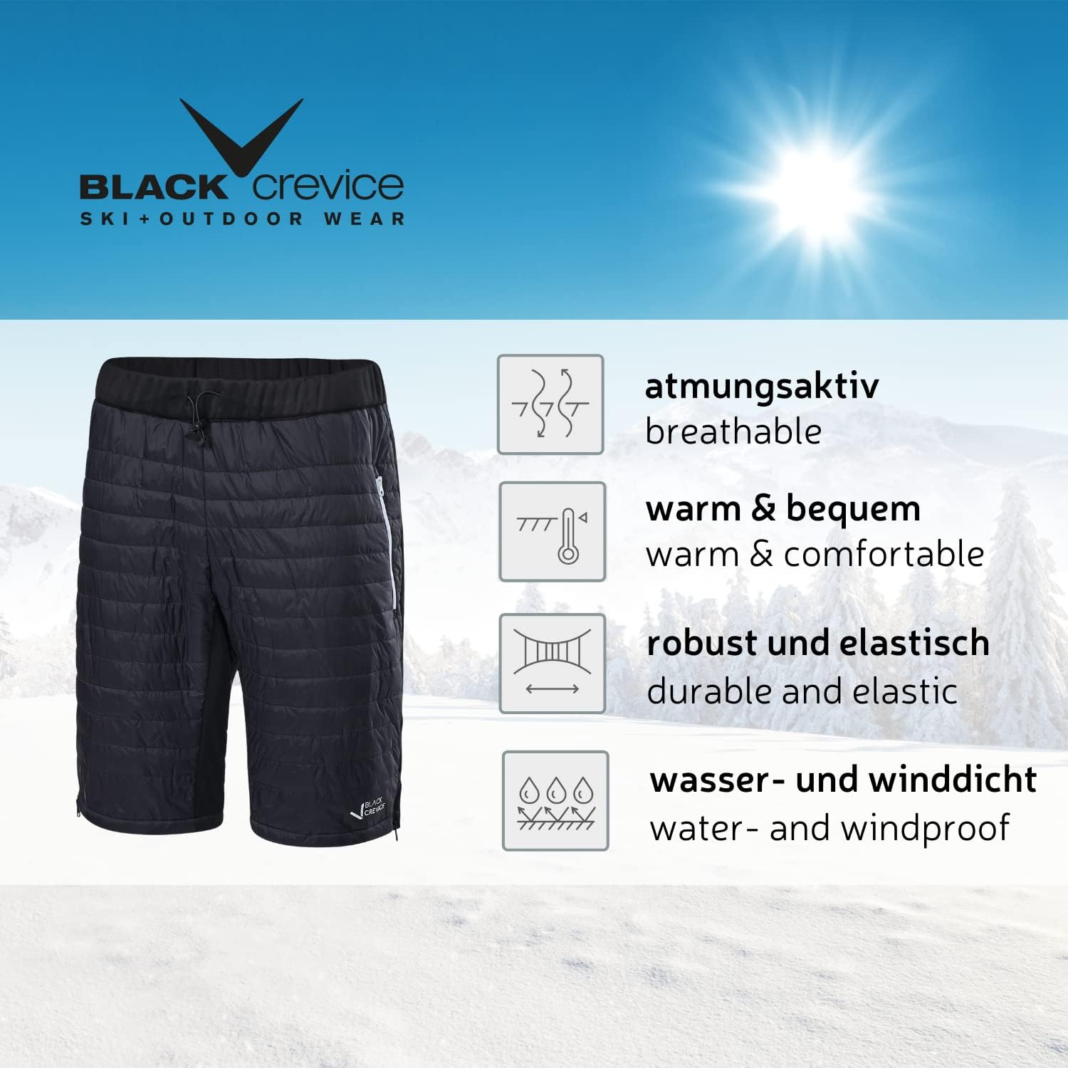 Thumbnail 1 de Black Crevice Pantaloni termici da uomo