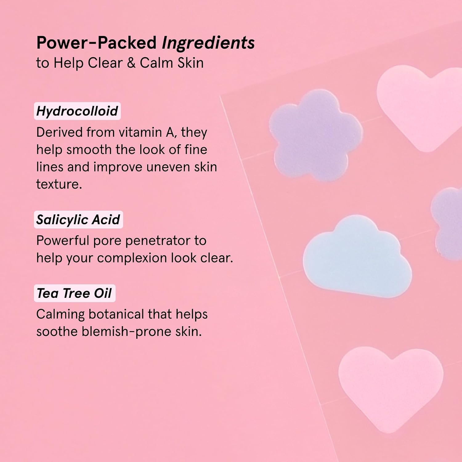 Detalle de Grace & Stella Award Winning Pore Strip Pimple Patches (72 Count) – Hydrocolloid Acne Patches with Tea Tree & Salicylic Acid