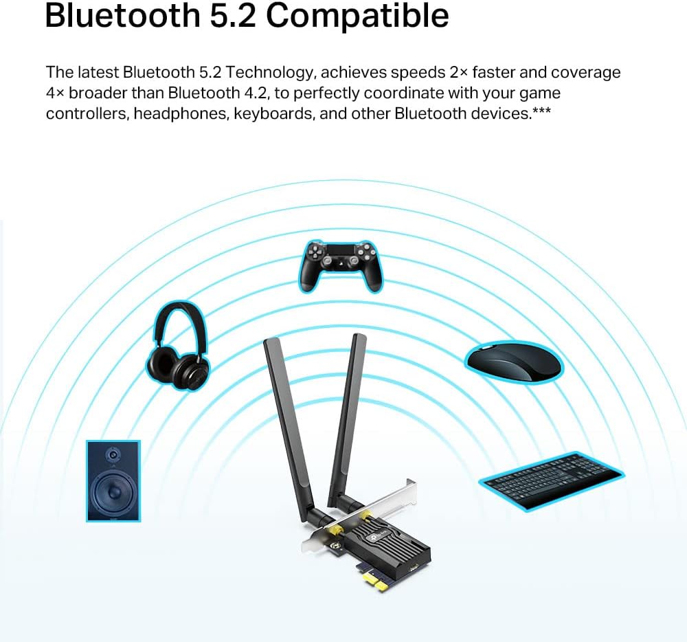 Detalle de TP-Link Archer TX20E AX1800 PCIe Wi‑Fi 6 Adapter with Low-Profile Bracket