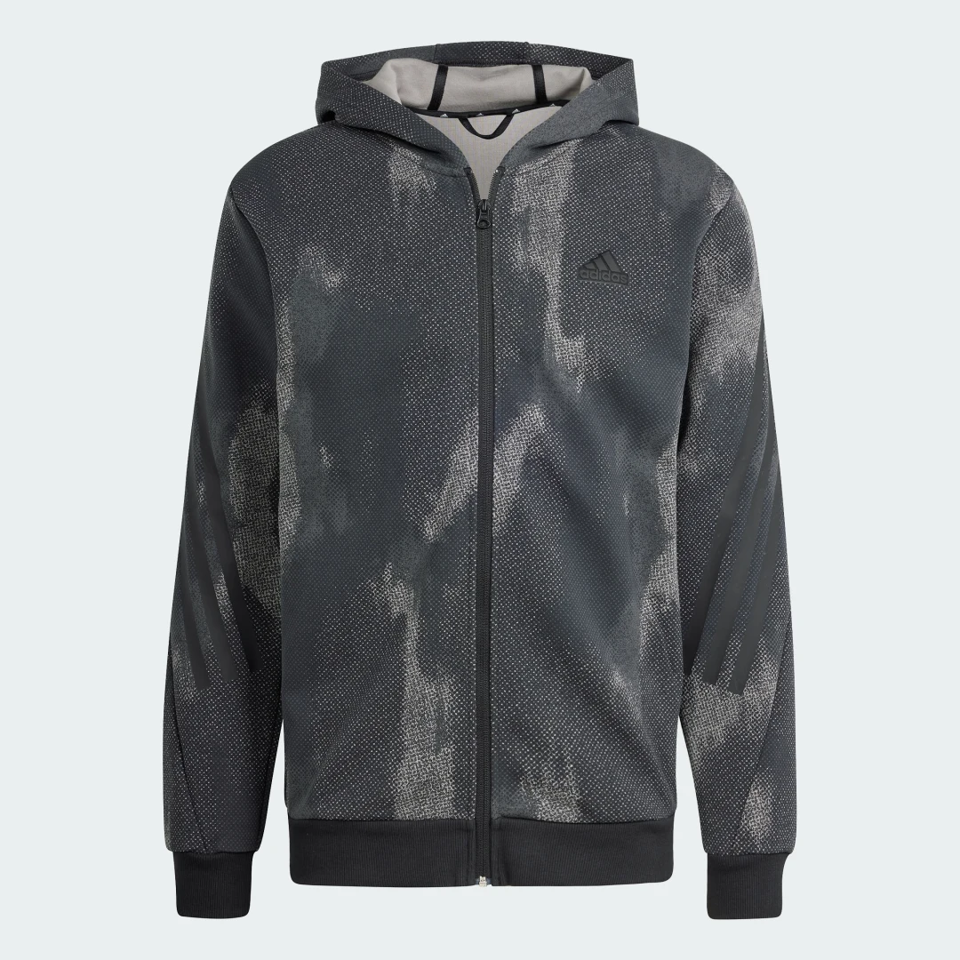Detalle de Chaqueta con capucha Future Icons 3 bandas de Adidas