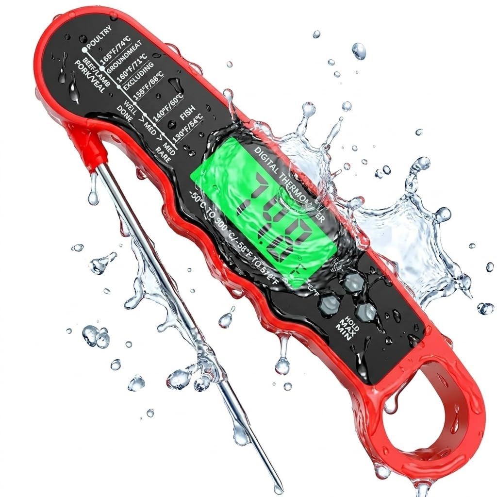 Detalle de ZIKUREL TM02 Digital Meat Thermometer with Backlit Display and IP67 Water Resistance