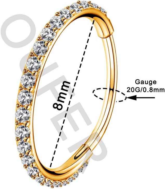 Thumbnail 1 de OUFER 18G Boucle nez Hoop 6–12 mm 316L