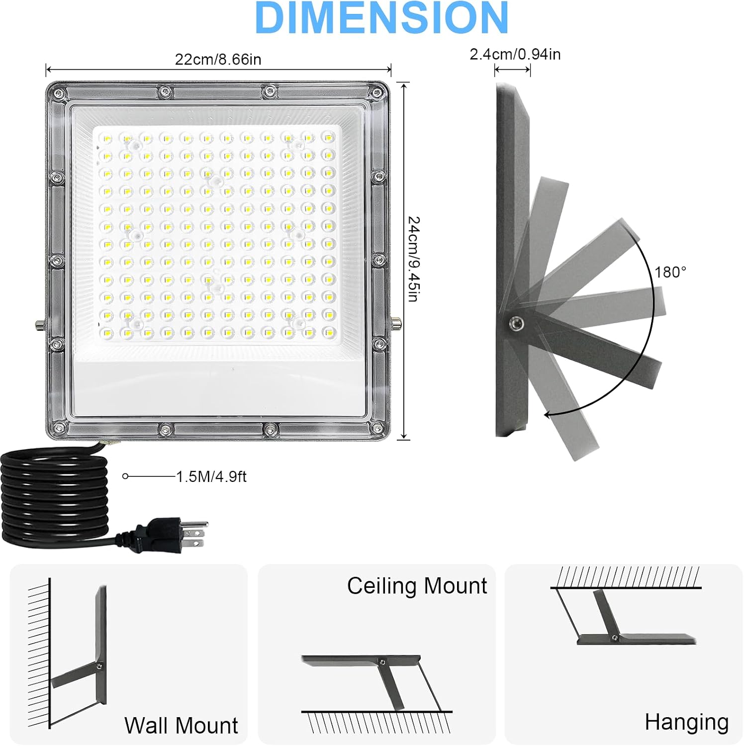 Detalle de Indmird LED Flood Lights 150W