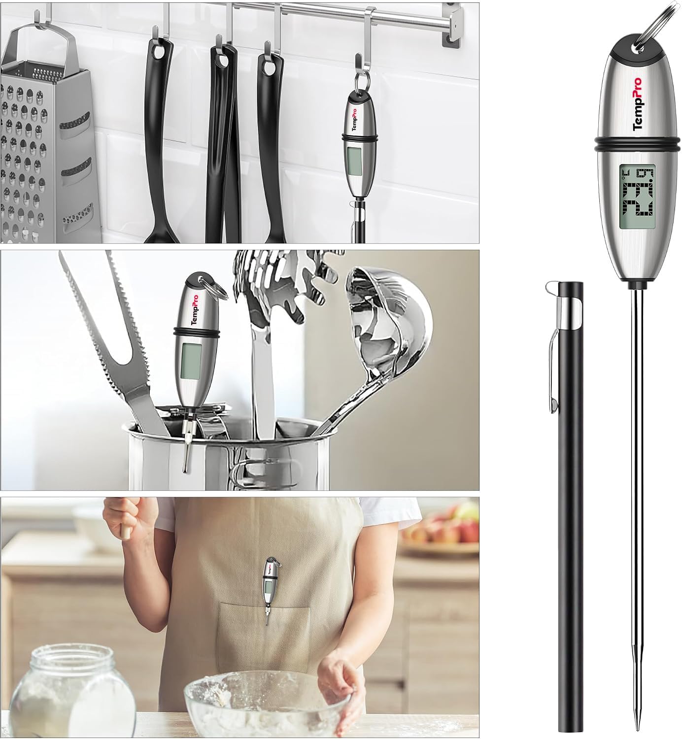 Thumbnail 6 de TempPro TP-02S digitale vleesthermometer met sonde van 13,5 cm