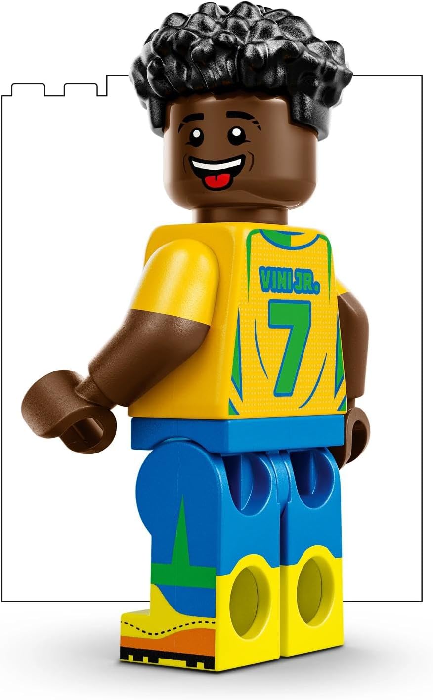 Detalle 2 de LEGO Editions Vini Jr. – Football Highlights 3D Display Model Kit (43027)