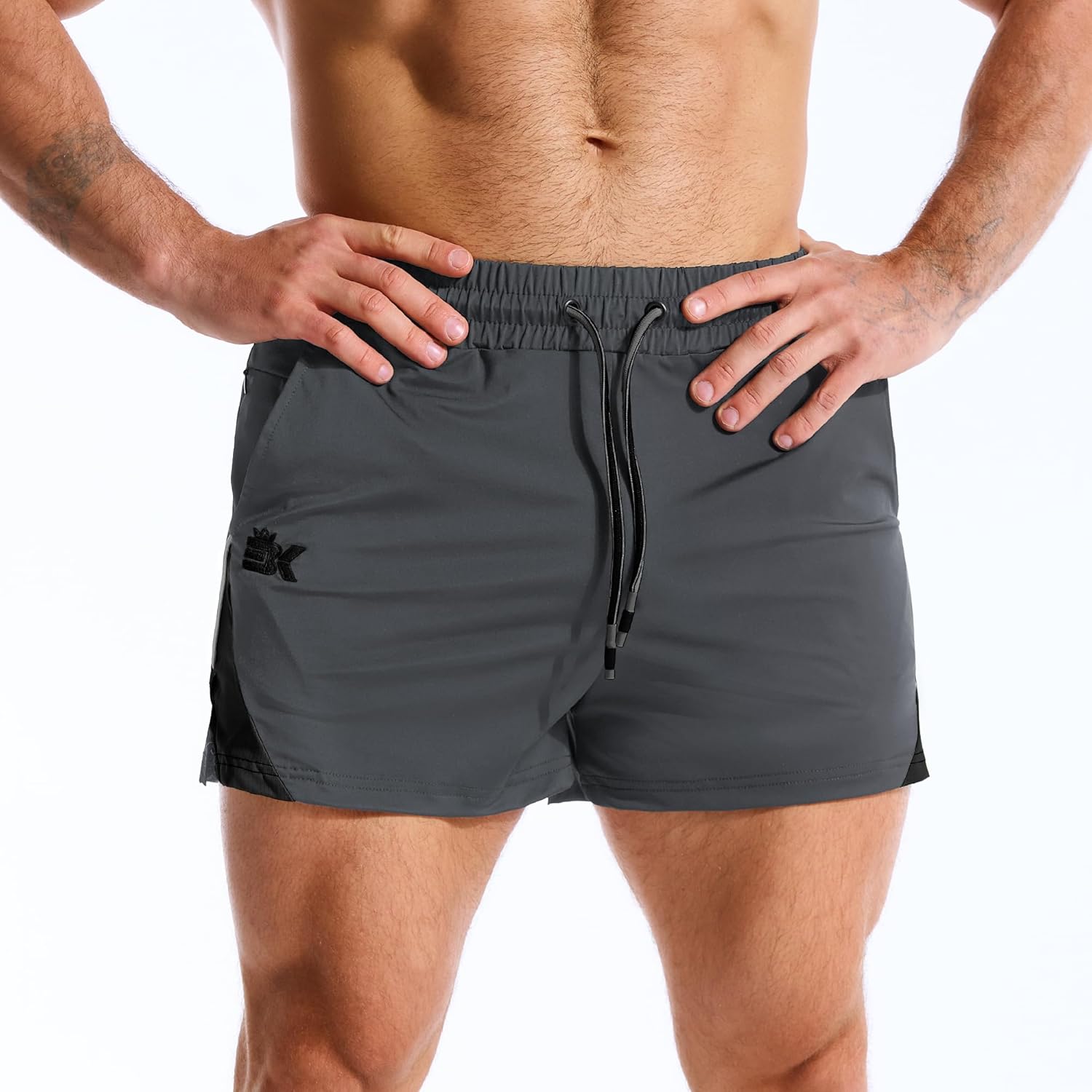 Thumbnail 6 de BROKIG Mens LightArmor Gym Running Shorts: Light, Breathable and Practical