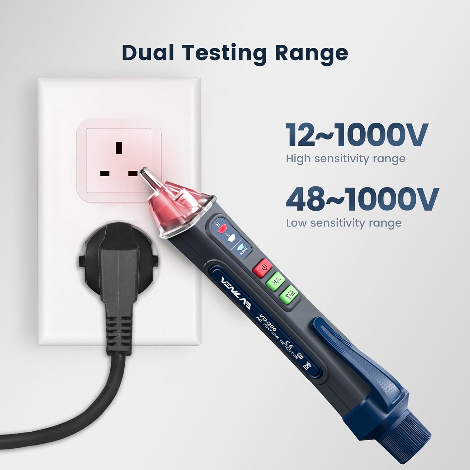 Thumbnail 1 de VENLAB VD200 voltage tester 12V–1000V