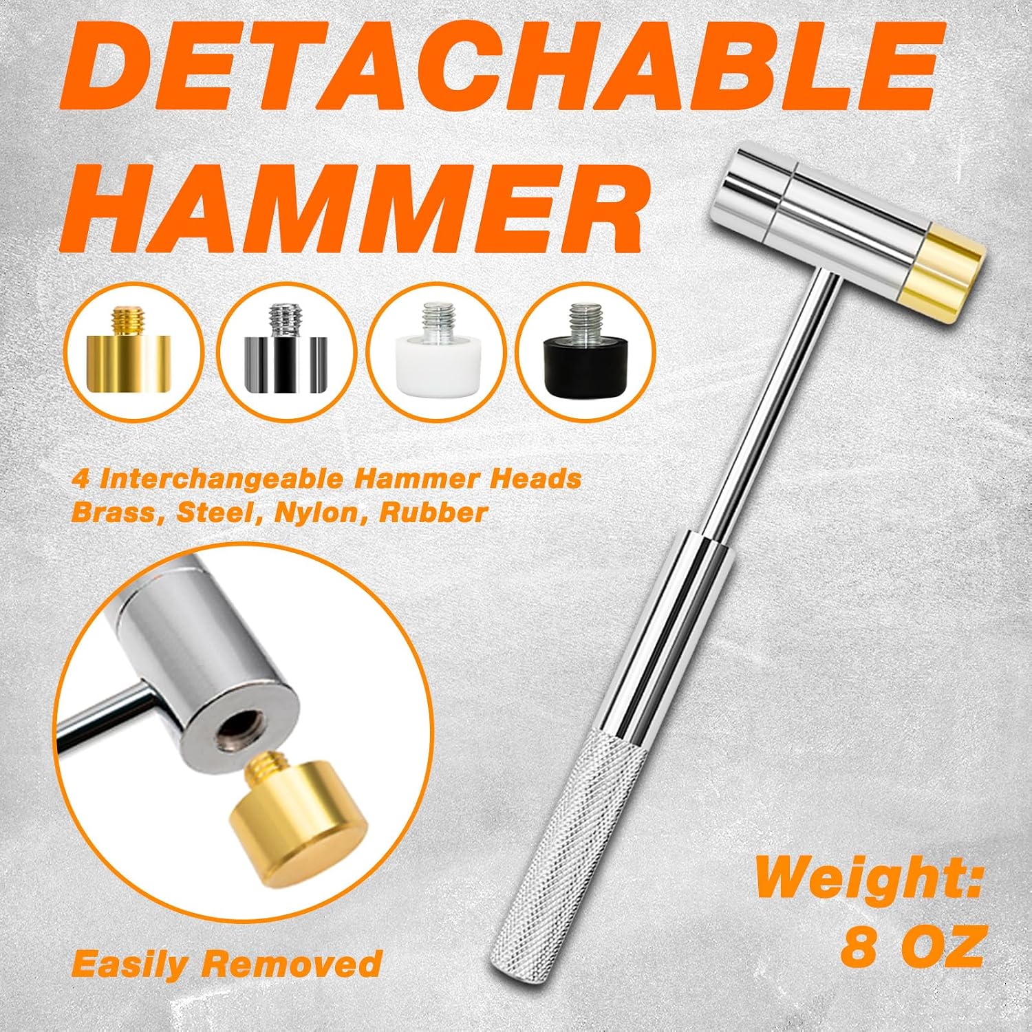Thumbnail 3 de BESTNULE YFGJ-0007 24-Piece Punch Set with Hammer and Replaceable Faces