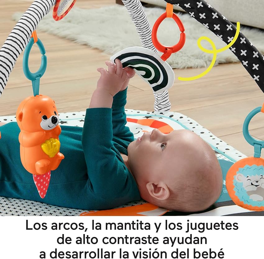 Detalle 2 de Fisher-Price Gym Musical 3 en 1 para Bebés 🎶