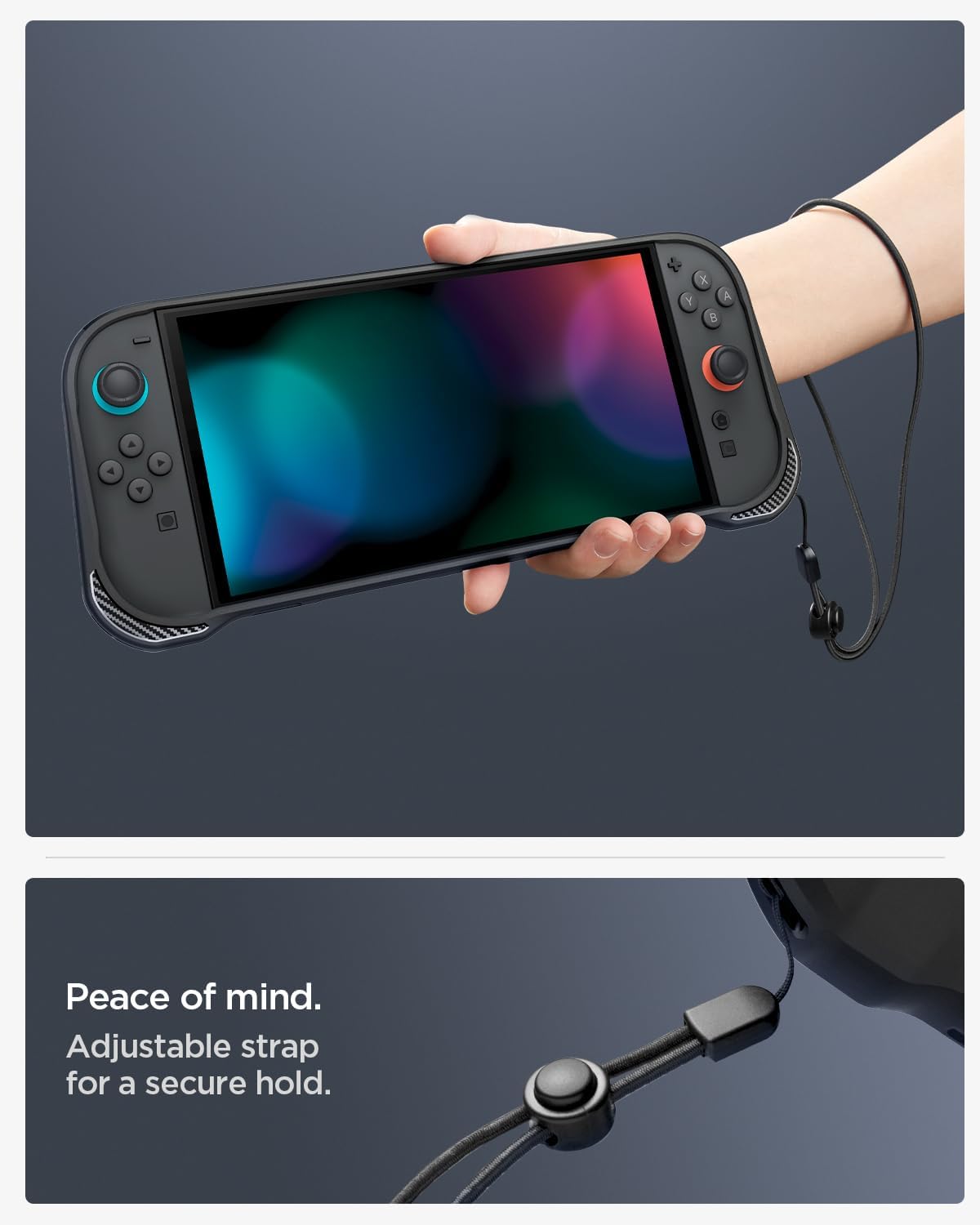 Thumbnail 6 de Spigen Cover Rugged Armor per Nintendo Switch 2 2025 (Rugged) – Nero opaco