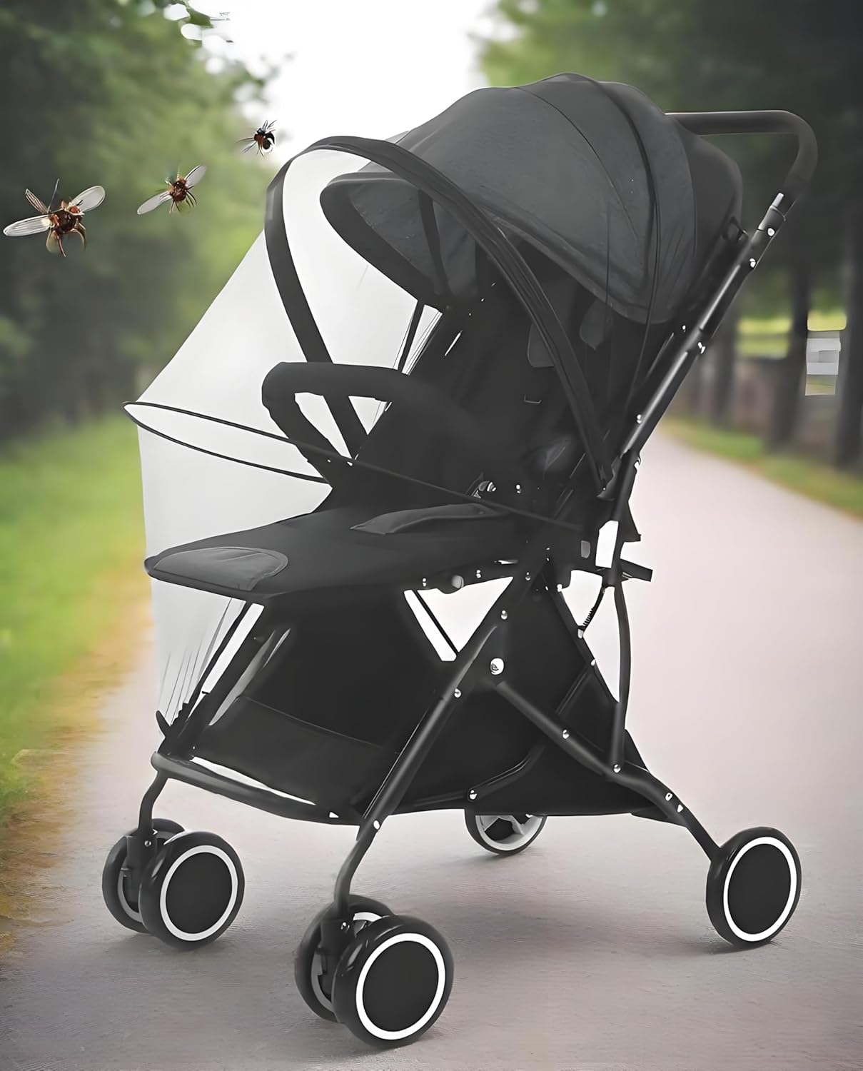 Thumbnail 6 de Universal Breathable Pram Mosquito Net with Two-way Zipper