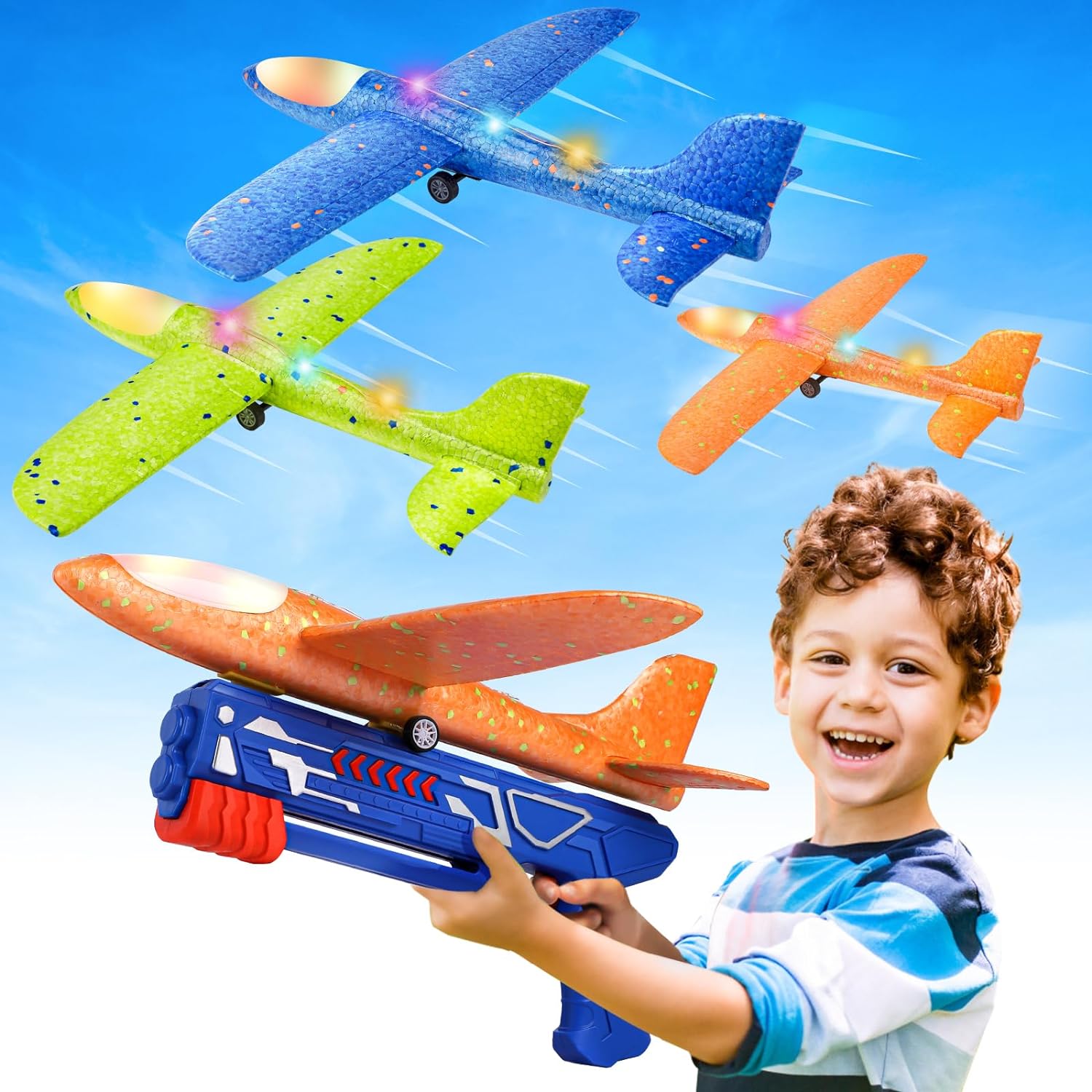 Detalle de Fuwidvia 3-Pack 13.2" Foam LED Gliders