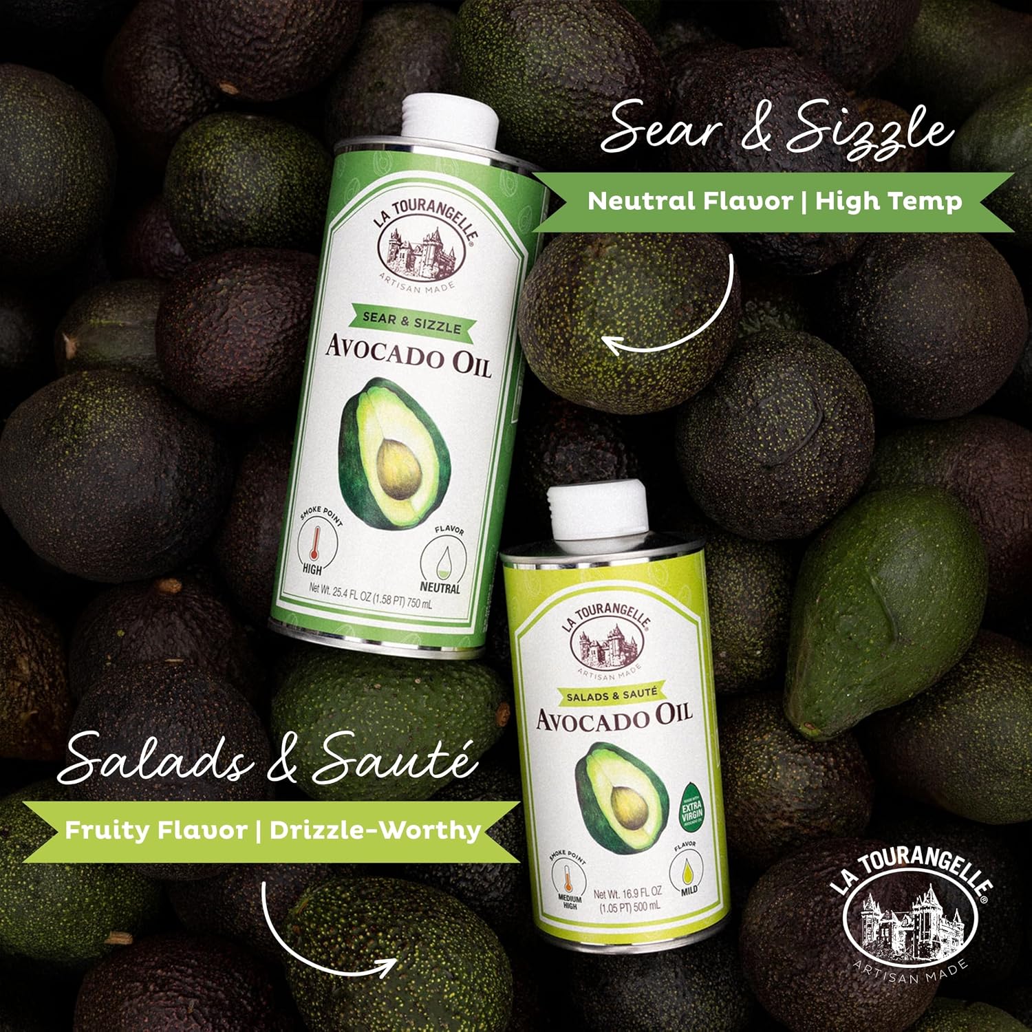 Thumbnail 6 de La Tourangelle 40-05-AVO-0250-CS Avocado Oil, 8.45 fl oz Blend