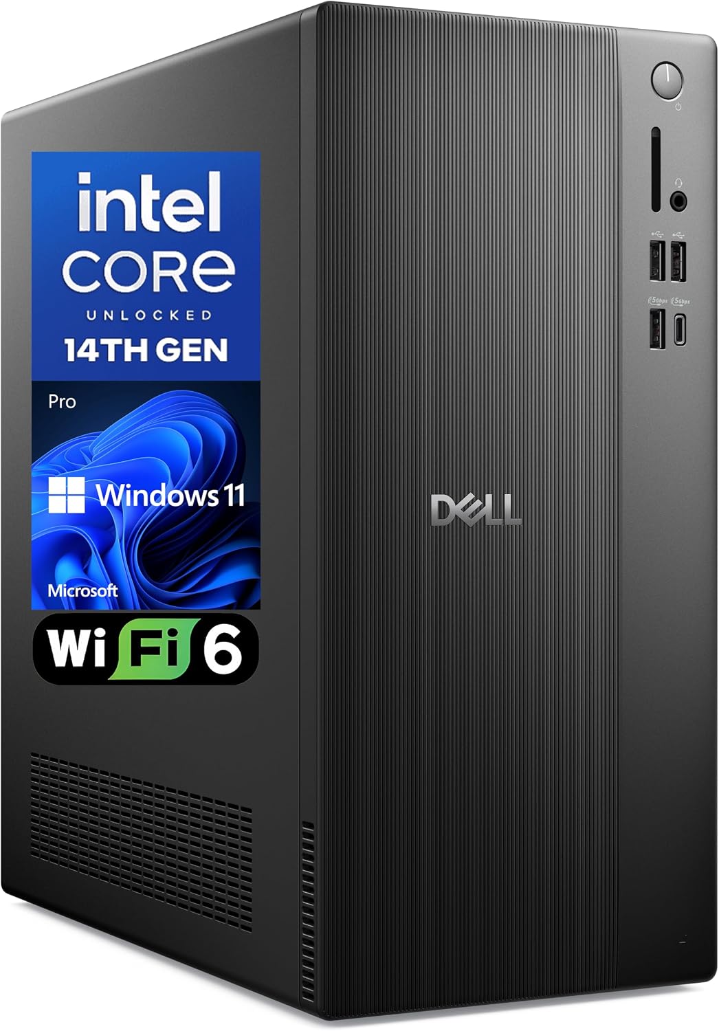 Detalle de Dell Pro 1250 Desktop Tower, Core i3-14100, 16GB DDR5, 512GB SSD