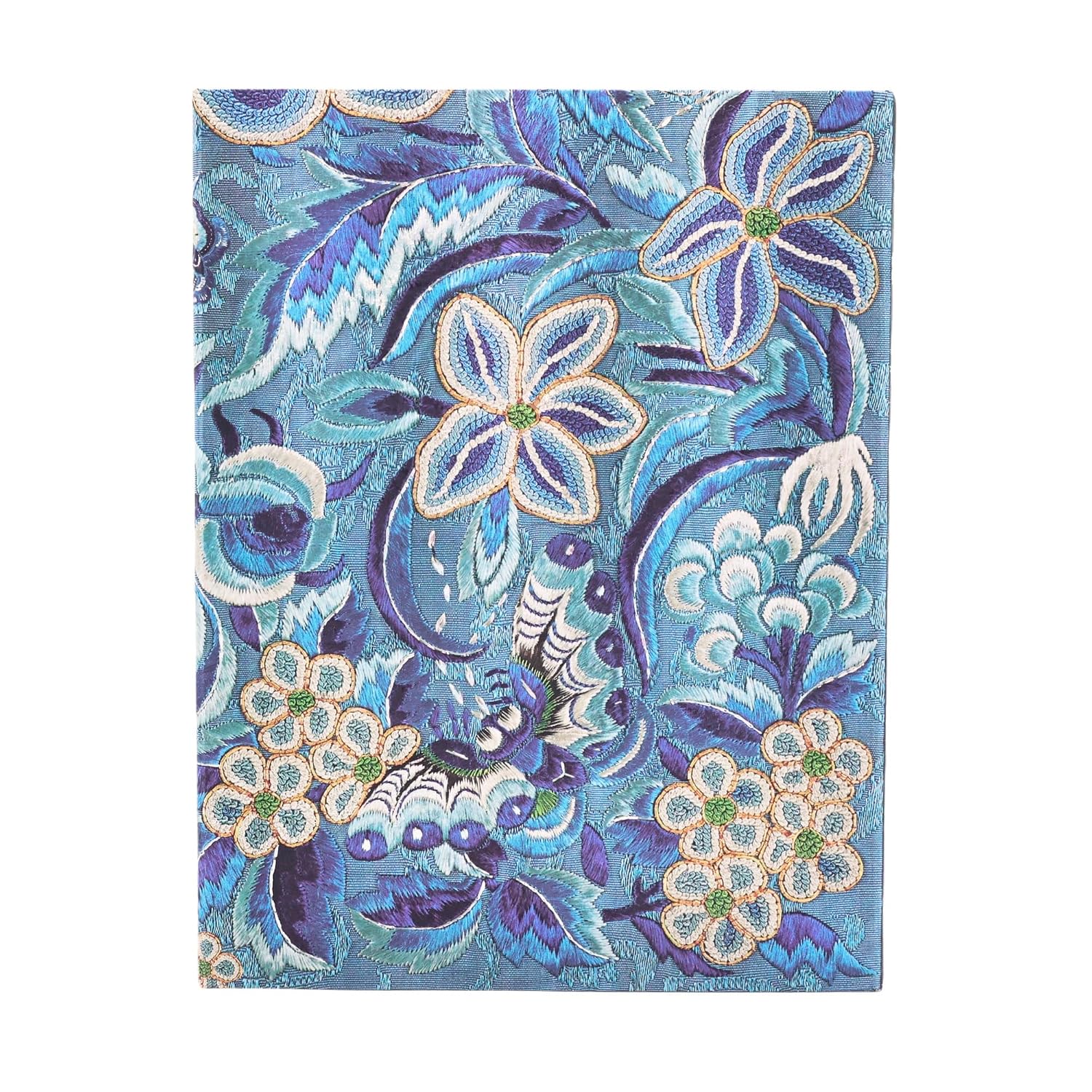 Detalle de Paperblanks Saule Bleu Ultra anteckningsbok, olinjerad, 144 sidor