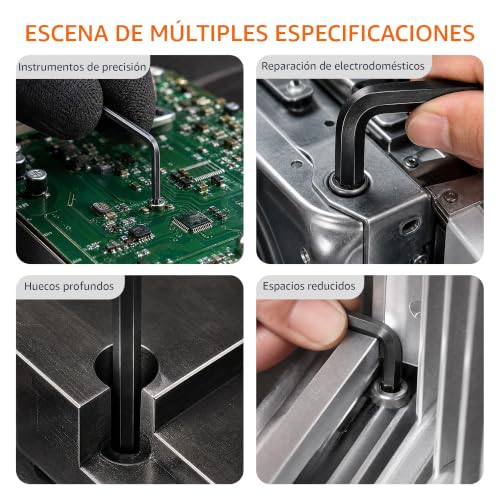 Thumbnail 3 de Amazon Basics Juego de 36 Llaves Allen Hexagonales: acero cromo-vanadio con 2 estuches