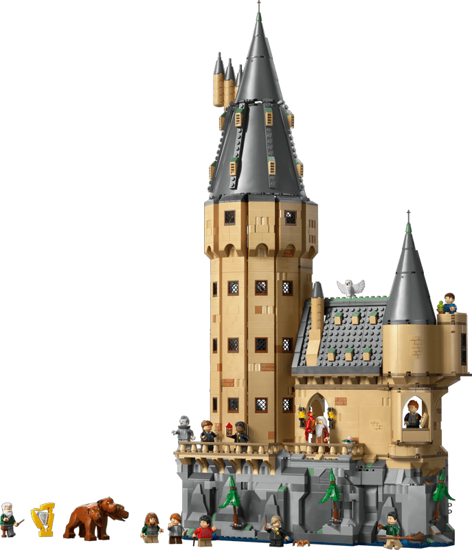 Detalle de LEGO Harry Potter Schloss Hogwarts: Der Hauptturm (76454) – Große Bau- und Sammelherausforderung