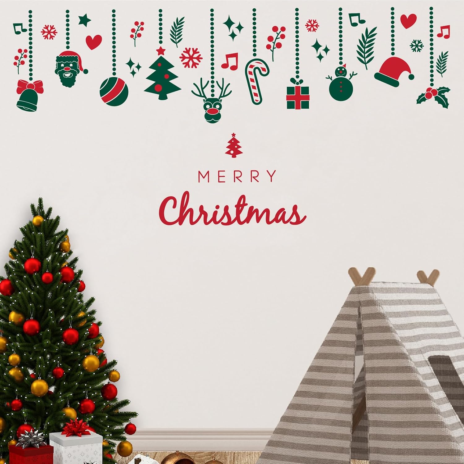Detalle 2 de Christmas Wall Decals, Christmas 3