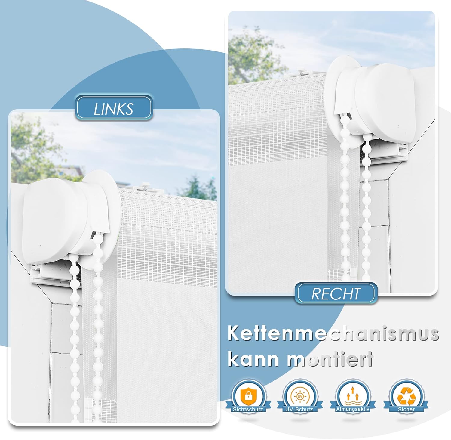 Thumbnail 2 de Doppelrollo Klemmfix B40×H150 cm 🪟