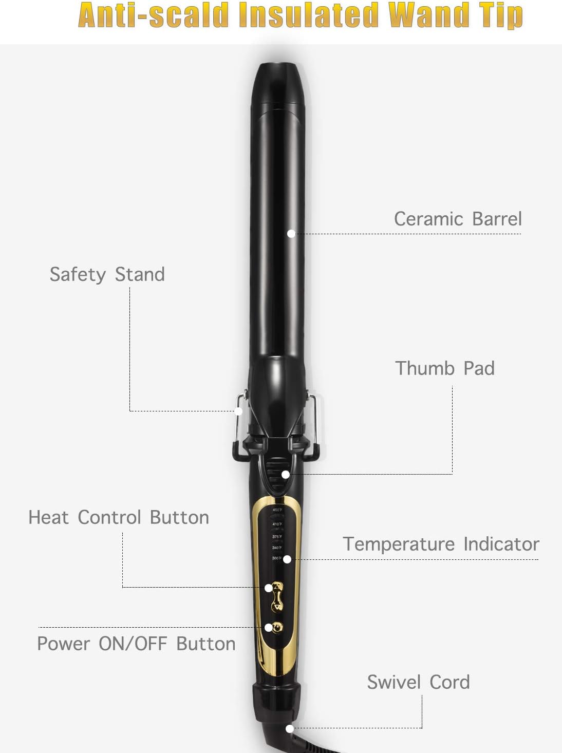 Thumbnail 2 de LANVIER 1.25 Inch Curling Iron 💇♀