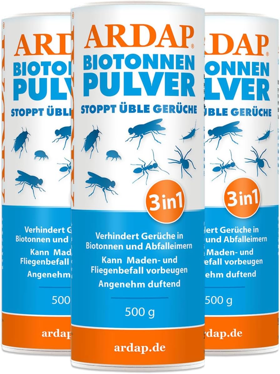 Thumbnail 6 de ARDAP Biotonnenpulver 500 g – Gegen Maden, Gerüche und Ungeziefer in Bioabfällen
