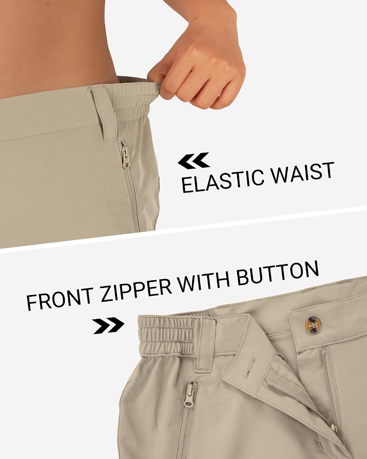 Detalle de Outdoor Ventures Women's Quick Dry Shorts UPF 50+ | Lightweight Running Shorts for Outdoor Activity