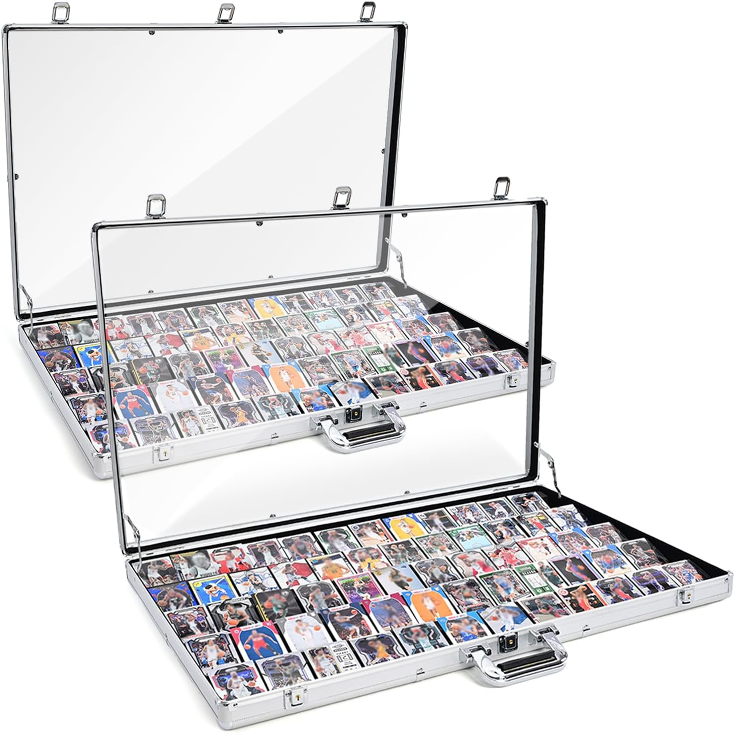 Detalle de CoJewe TSDC-0001-SL34-2P Trade Show Display Case, 34 x 22 in, Aluminum