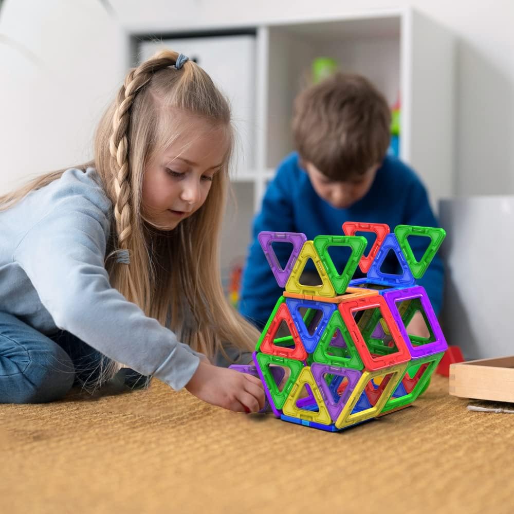 Thumbnail 6 de Mattonelle magnetiche giocattolo STEM: blocchi magnetici educativi per bambini dai 3 anni