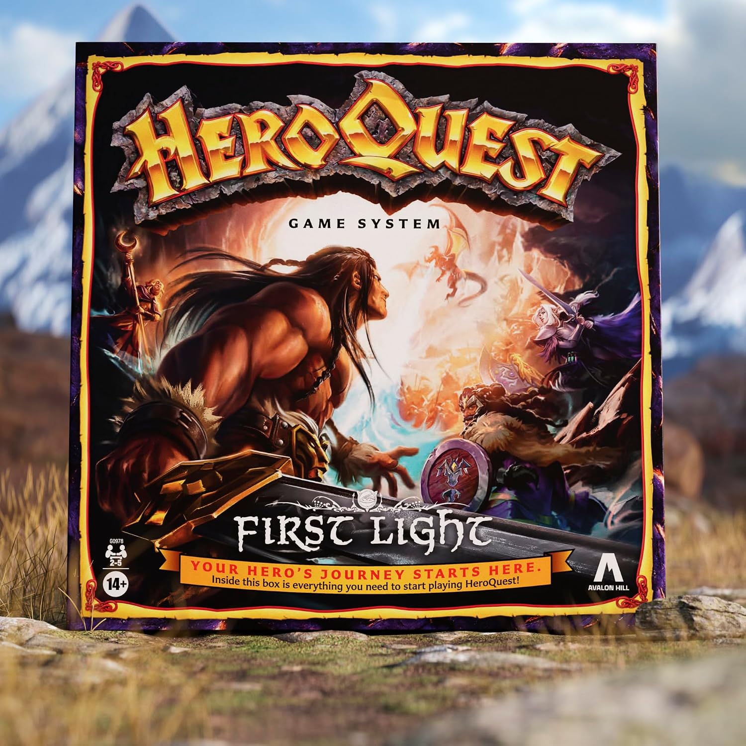 Detalle de Avalon Hill HeroQuest First Light Game System board game (English Version)