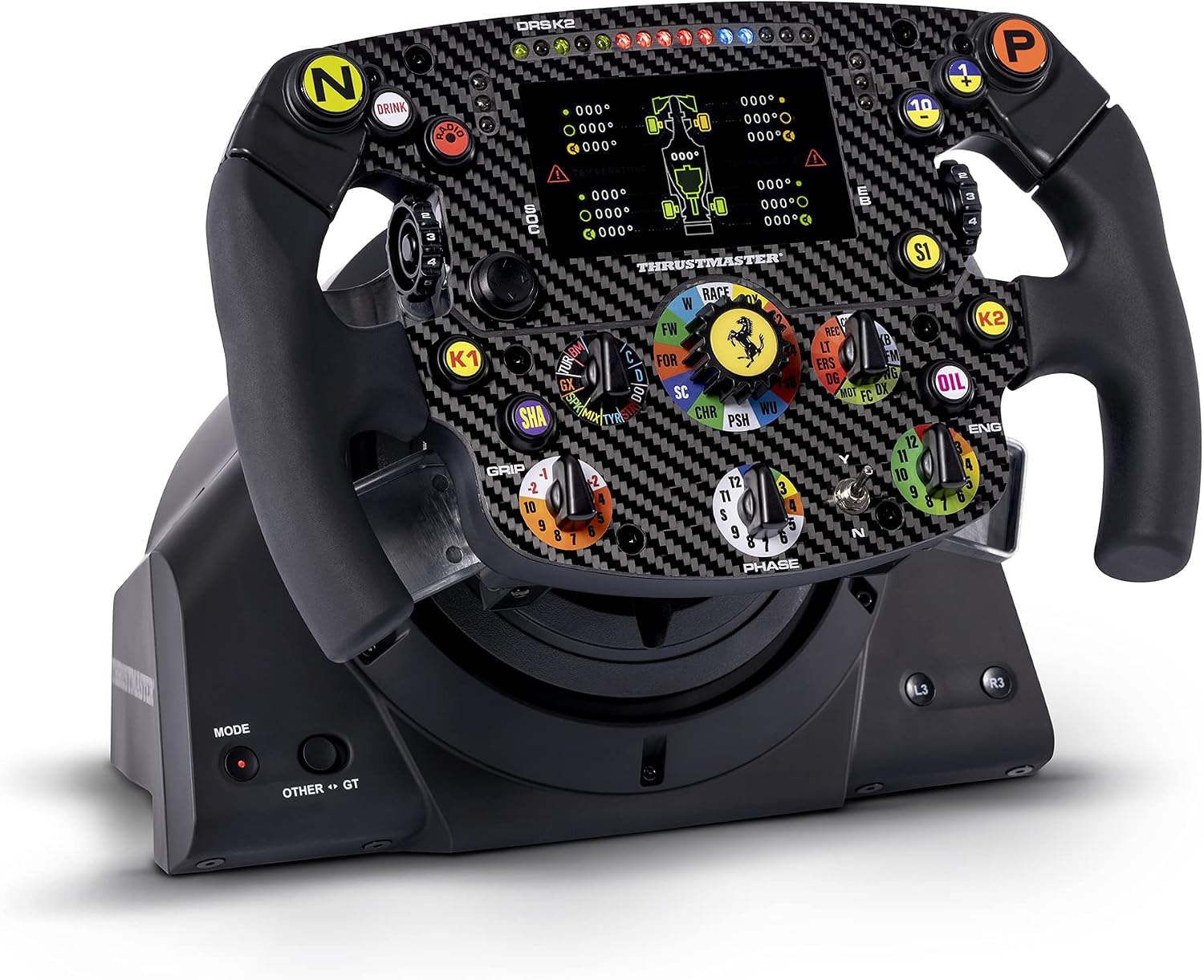 Detalle de Thrustmaster 4060320 Formula Wheel Add-On Ferrari SF1000 Edition カーボン製ステアリングホイール