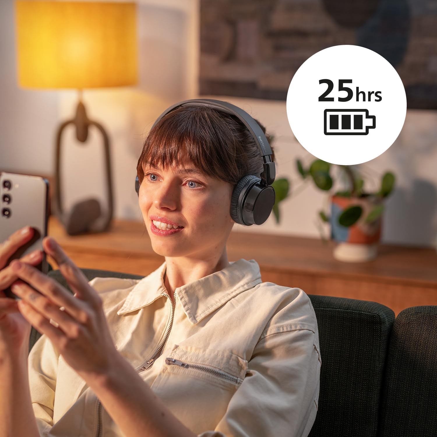 Thumbnail 6 de PHILIPS TAH3209WH: Leichter, kabelloser Bluetooth‑Kopfhörer mit passiver Geräuschisolierung
