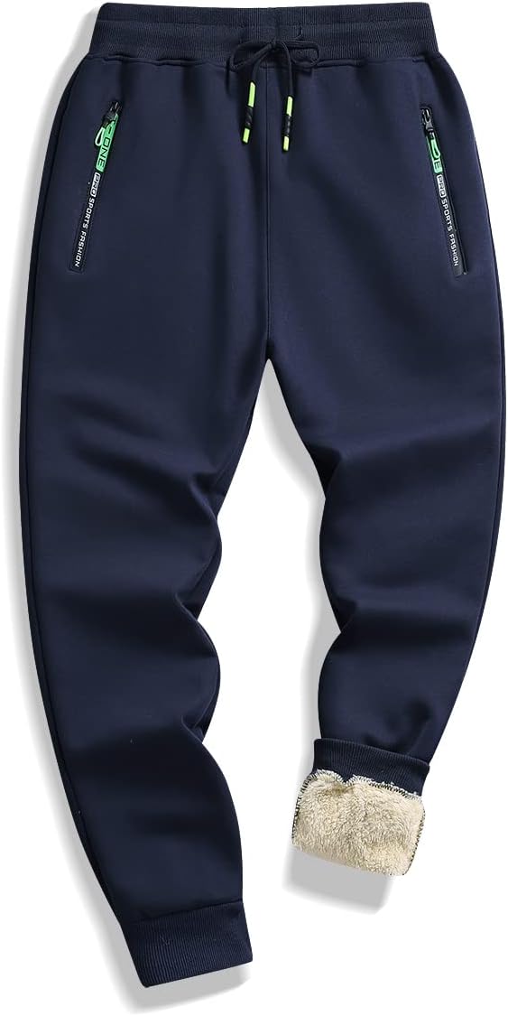 Thumbnail 3 de ZOXOZ joggingbroek voor heren van fleece en sherpa met zakken met ritssluiting