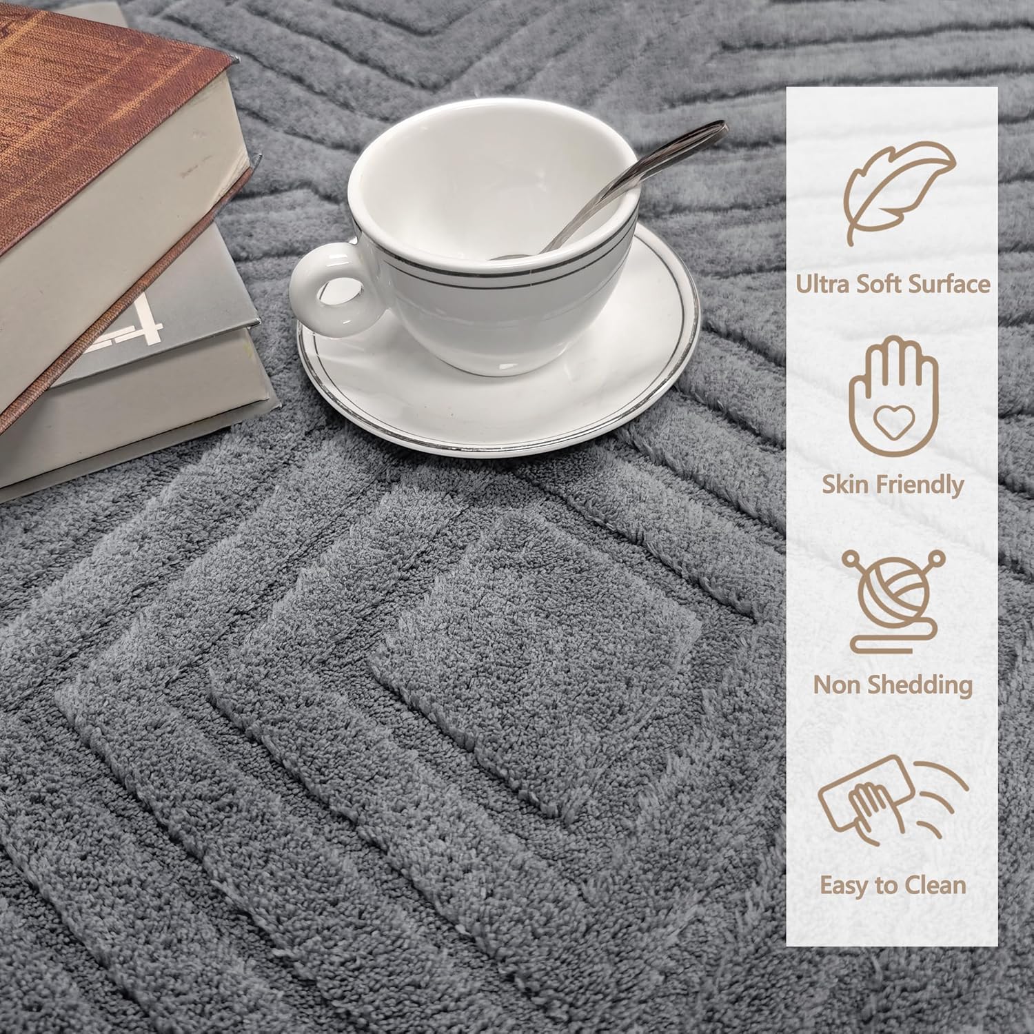Detalle 1 de Capslapd Washable Rug 160 x 230cm