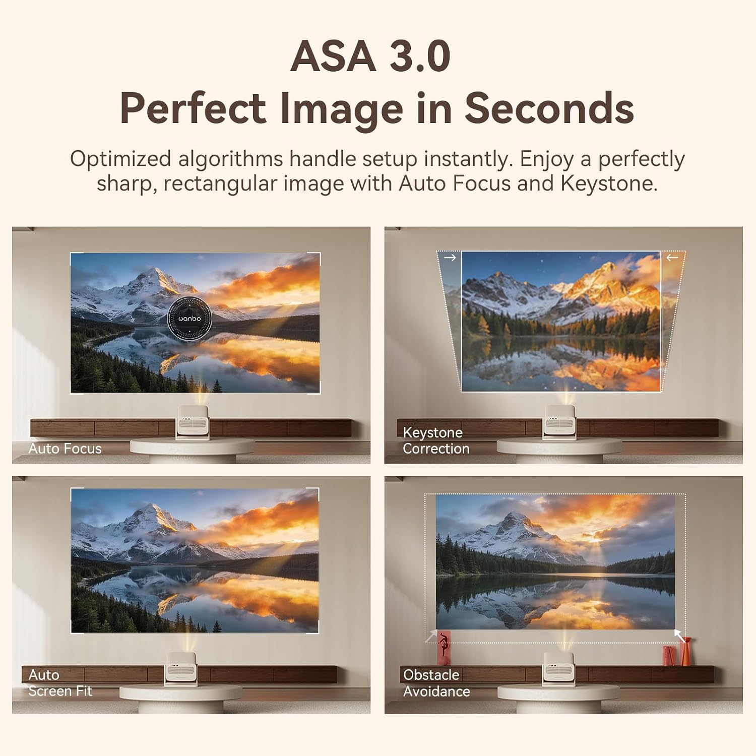 Thumbnail 6 de Wanbo Vali 1 Pro Smart Home Projector with Google TV 4K Support