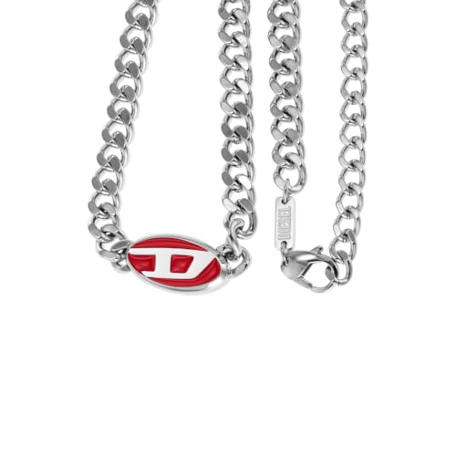 Thumbnail 2 de Diesel Collier pour homme en acier inoxydable 2 tons avec fermoir mousqueton
