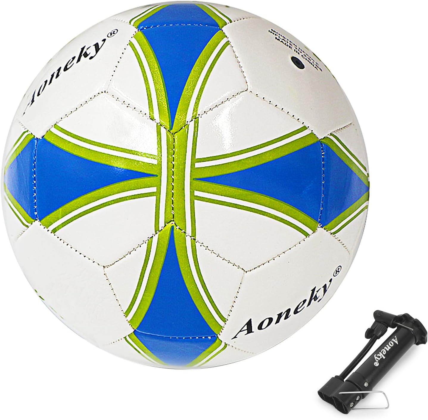 Detalle de Aoneky soccer-ball Size 3 Soccer Ball with Pump, 7-Inch Synthetic