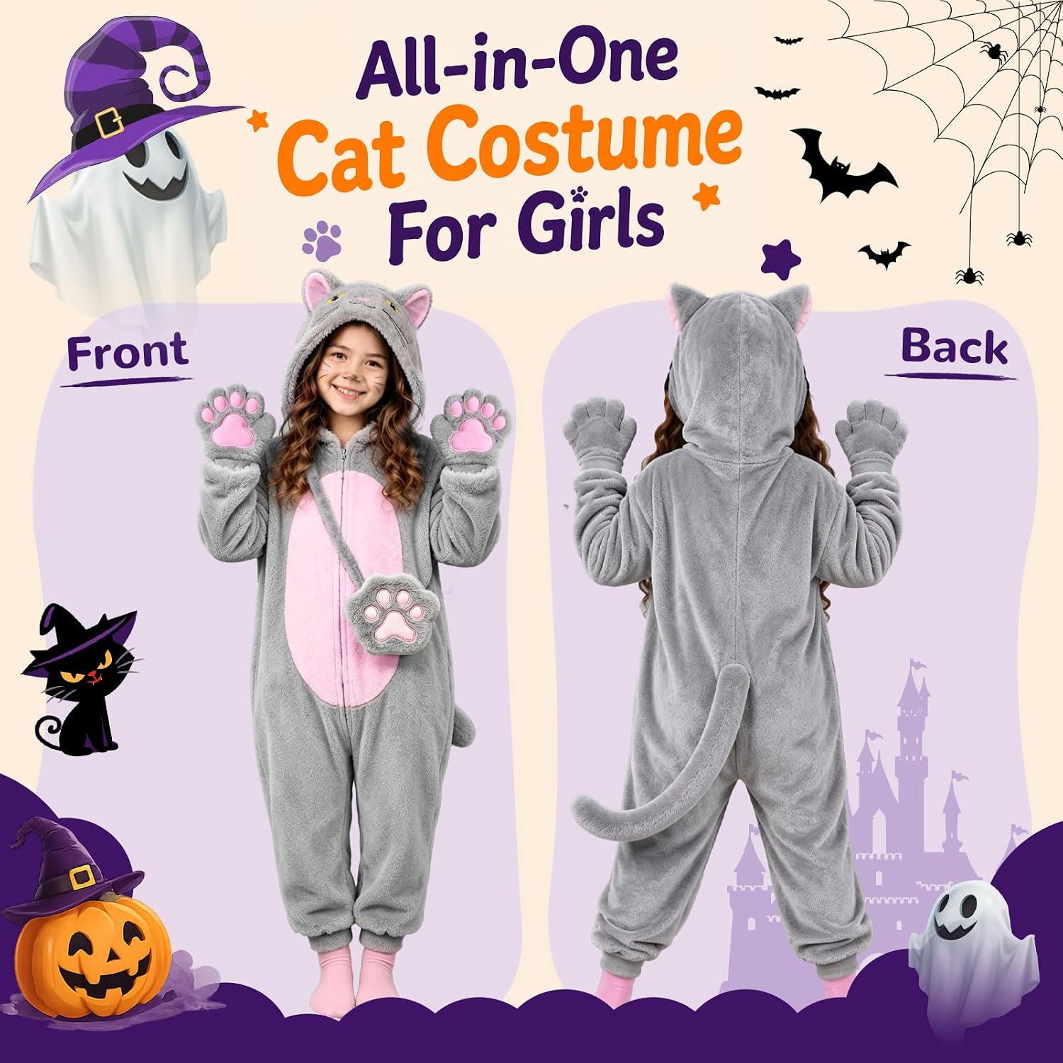 Detalle de Black Cat Costume for Kids, Flannel