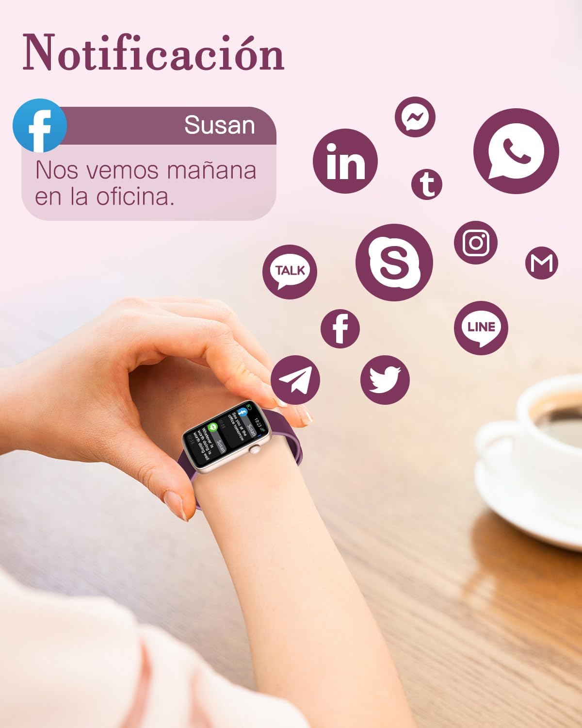 Detalle de SHANG WING Reloj inteligente Mujer 24 modos