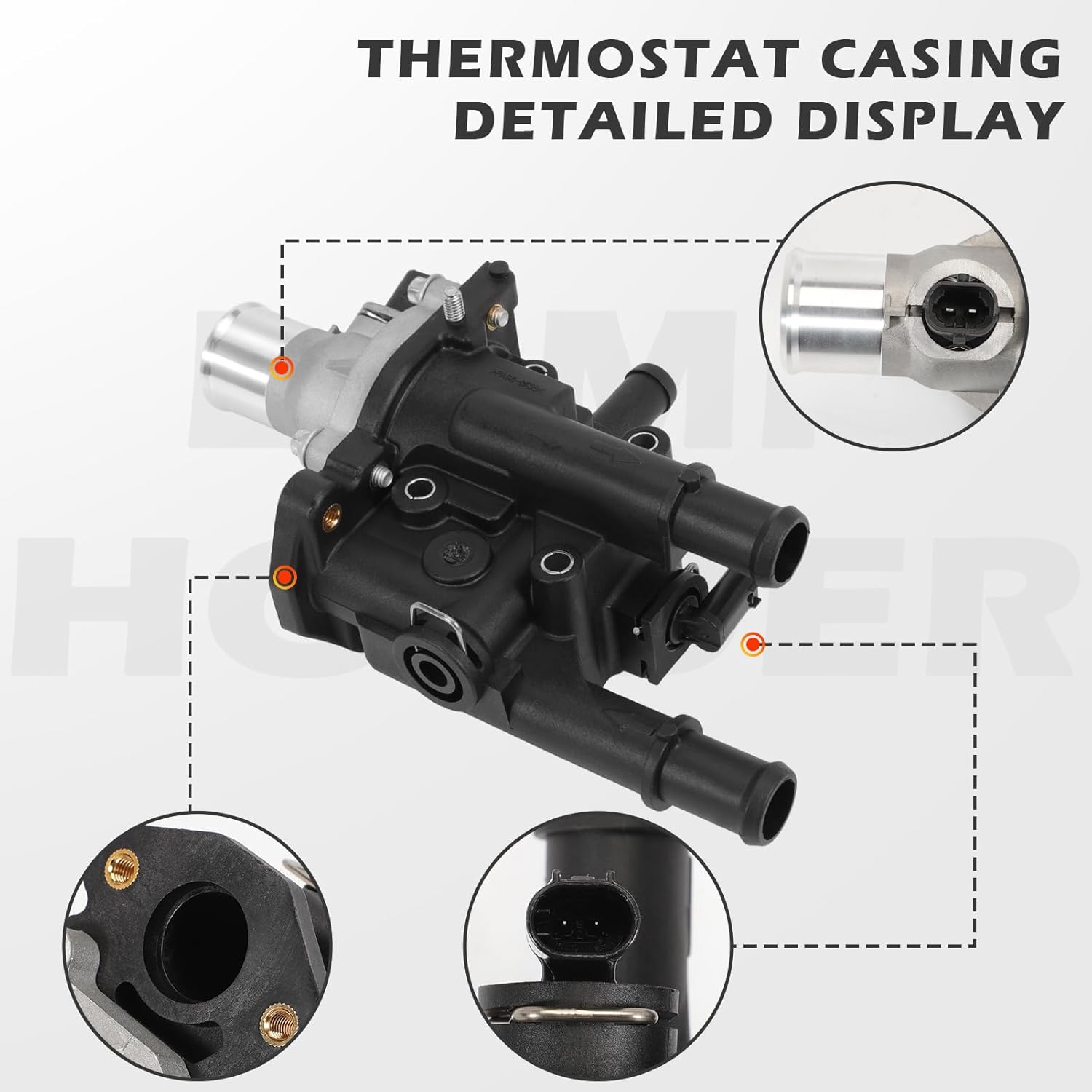 Thumbnail 2 de KASturrboo 55353311 Thermostat Housing with Thermostat Water Hose Pipe (compatible with select Opel models)