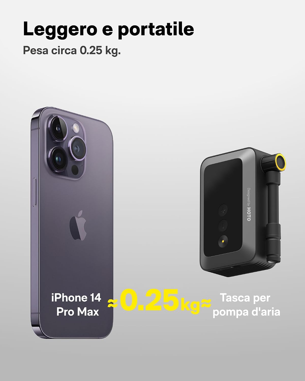 Thumbnail 6 de HOTO Mini Pompa 150 PSI per bici
