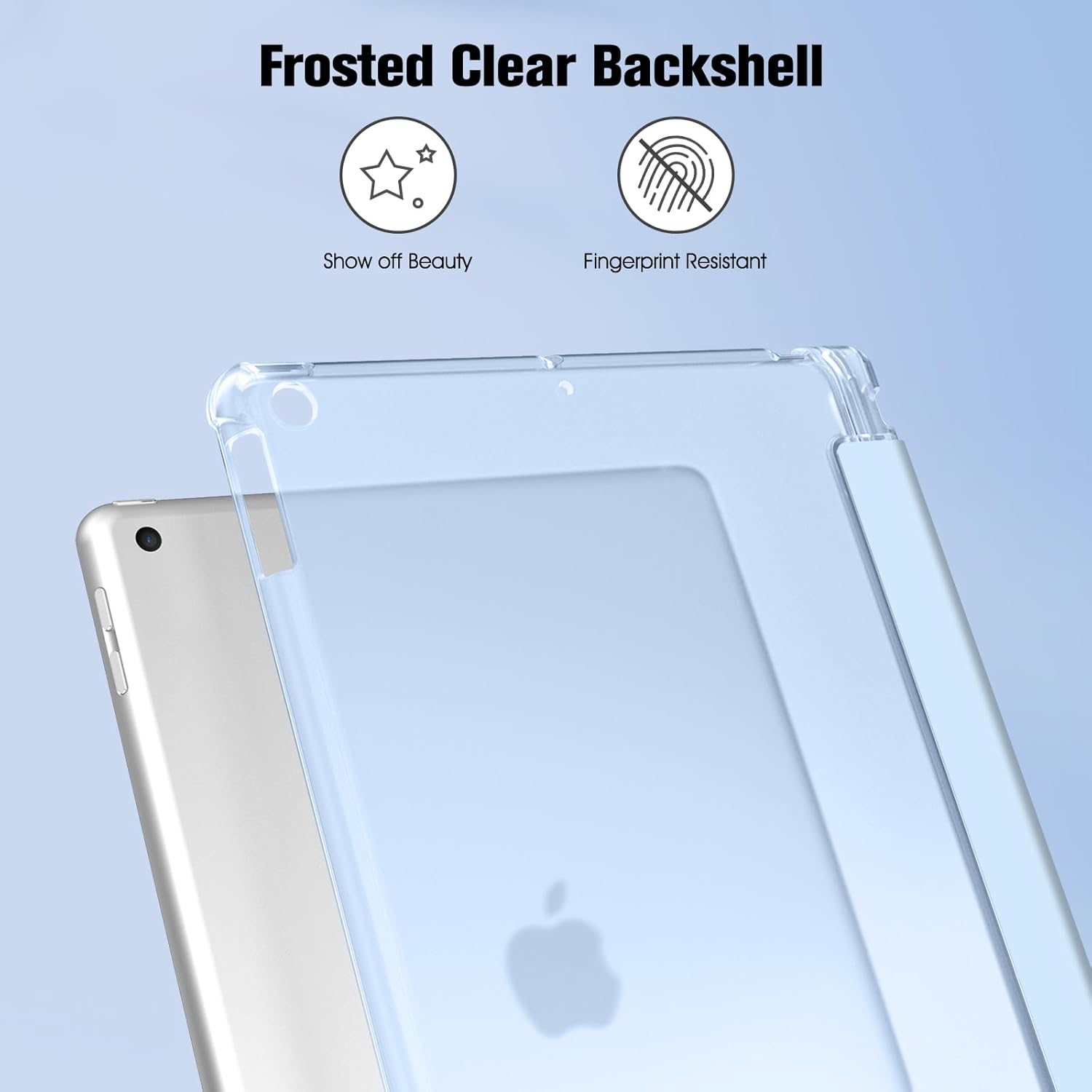 Thumbnail 4 de FINTIE Custodia per iPad 10.2 (7a/8a/9a Generazione) con supporto penna integrato, blu cielo